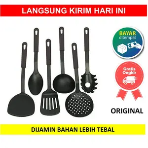 Promo Spatula Set 6pc 6pcs 6 pc pcs Sodet Sutil Saringan Centong 6 in 1 6in1 Alat Goreng Cod