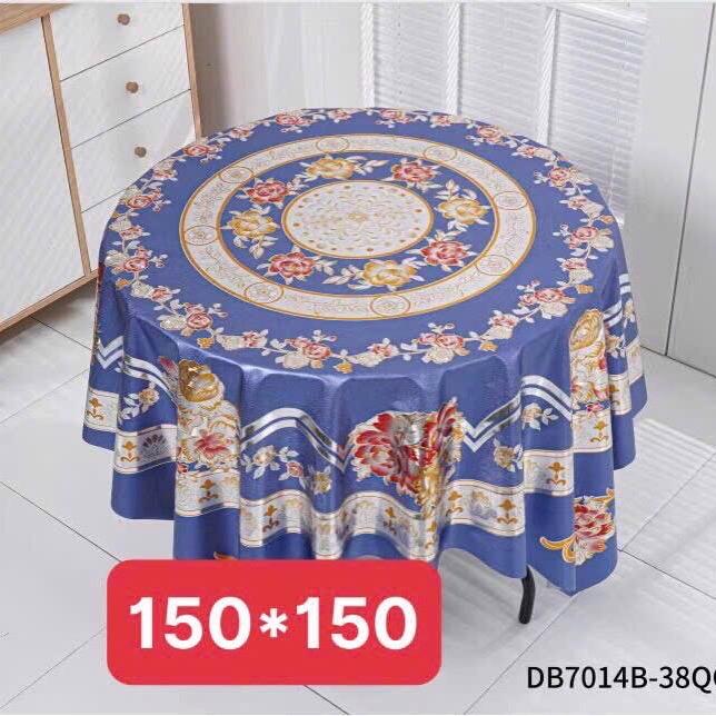 Product Introduction of Khăn trải bàn tròn 3D 1m50X1m50 sang trọng không thấm nước, chống thấm dầu mỡ, dễ lau chùi -M25 1