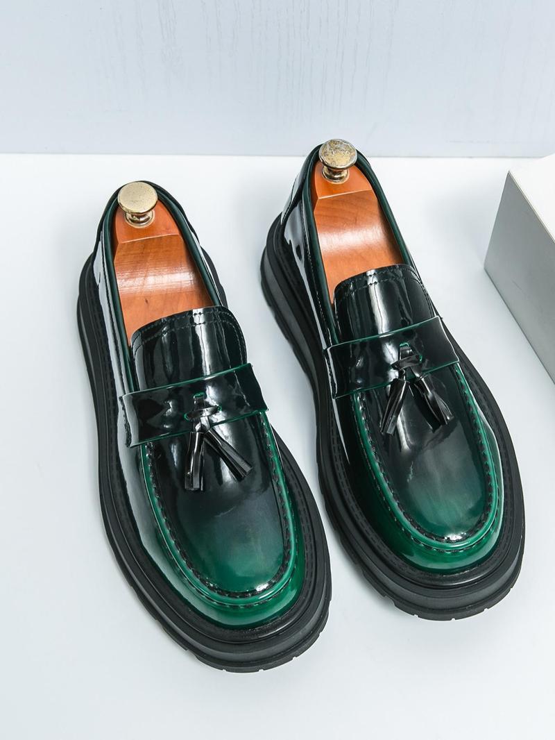 Product Introduction of Men's Business Style Solid Color  Dress Shoes, Fashionable Round Toe Shoes for Work Office, Casual Trendy Shoes for Daily Wear 1