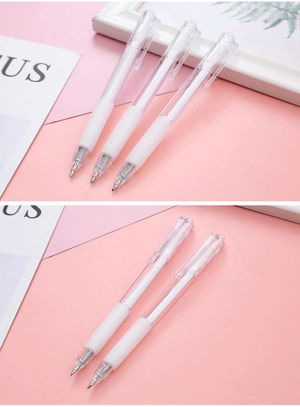 Product Introduction of 1pcs Creative Simple Transparent Rod Gel Pen Student Pen High-quality Learning Office Stationery Signature Pen 8