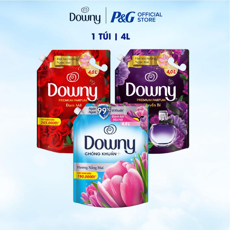  Nước Xả Vải DOWNY Nhiều Mùi Hương - Túi 4L 