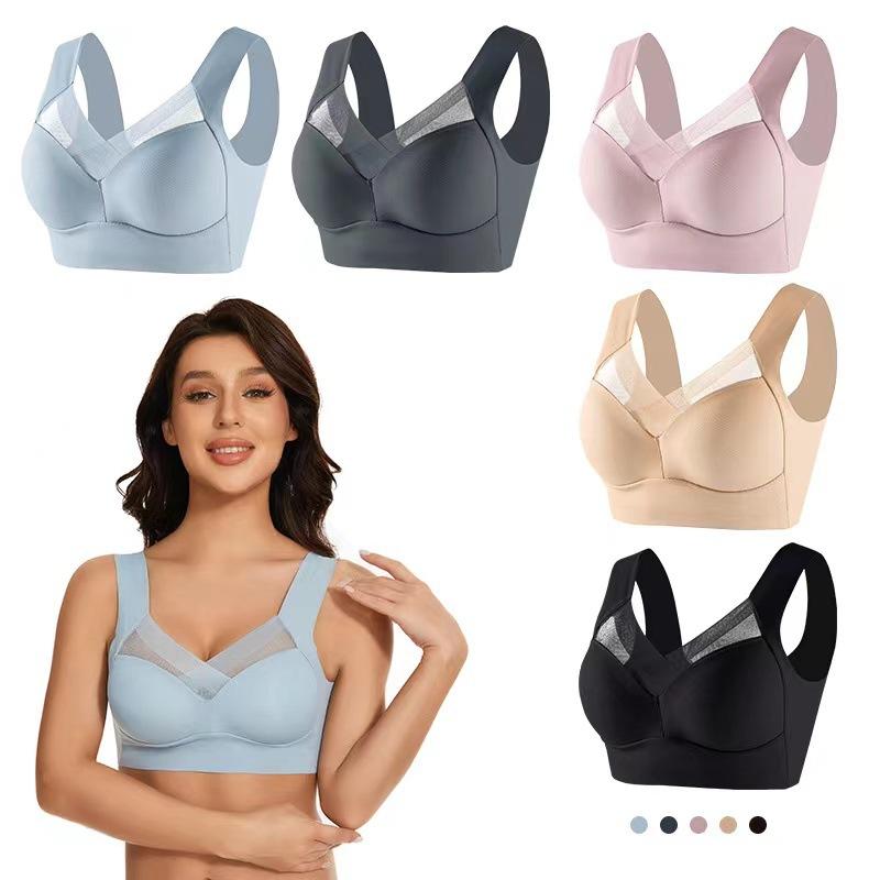 Đồ Lót Một Mảnh Cố Định, Ngoại Cỡ, Liền Mạch, Lụa Lạnh Mỏng, Lưng Đẹp, Áo Ngực Có Gọng, Phong Cách Gợi Cảm Và Thể Thao, Thiết Kế Shasha Nghệ Thuật, Thích Hợp Cho Thể Thao Và Thể Dục Bra Sport Tập Yoga Top 2