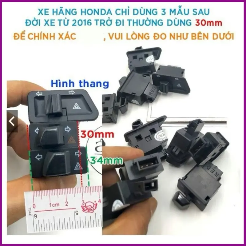 COMBO Công Tắc Hazard Xi Nhan + Cục Chớp Chỉnh Nhanh Chậm [ BH 1 THÁNG ] Phụ Kiện Titan, led,đochoixemay,sirius,ex,win,wave 7