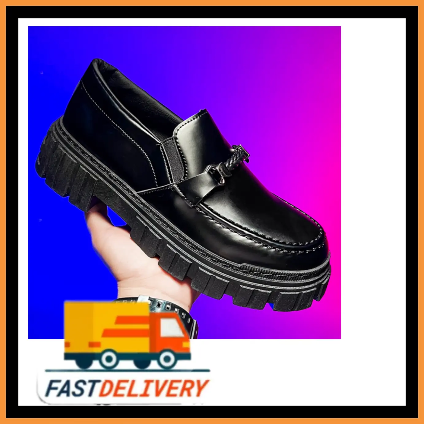 Kasut Kulit,loafers shoes men, untuk Lelaki, Gaya British, Tapak Tebal, Tersedia dalam Saiz Raya 39-44, Tulen Flat Shoes Kasual kasut  sarung  separuh  kulit choctop  loafer suede  loafers  men penny  loafers Bintang