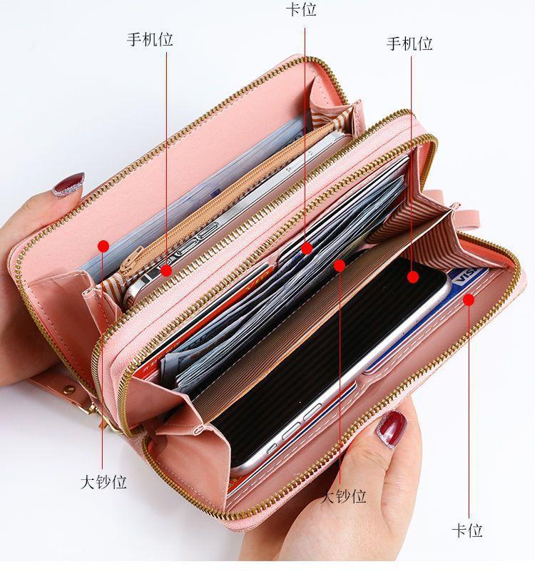 Product Introduction of Dompet Panjang Wanita, 2023 Ketibaan Baru, dengan Zip, Dompet Syiling, Pelbagai Fungsi, Kapasiti Besar, Reka Bentuk Mudah, Slot Kad Berbilang, Pemegang Kad 4