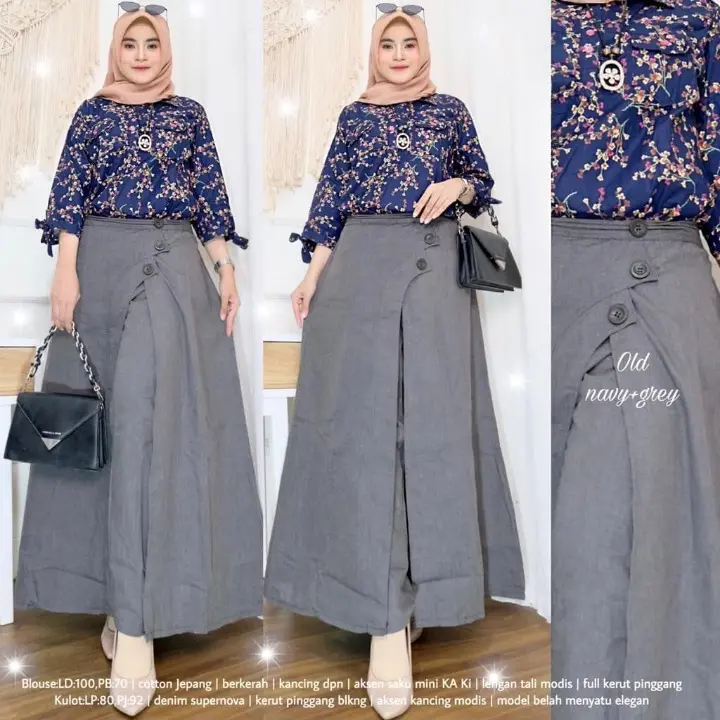 ROK CELANA SYARI MUSLIMAH DEWASA / ROK CELANA 2 IN 1 / ROK CELANA TERBARU / ROK CELANA KANCING SUPERNOVA PREMIUM 0