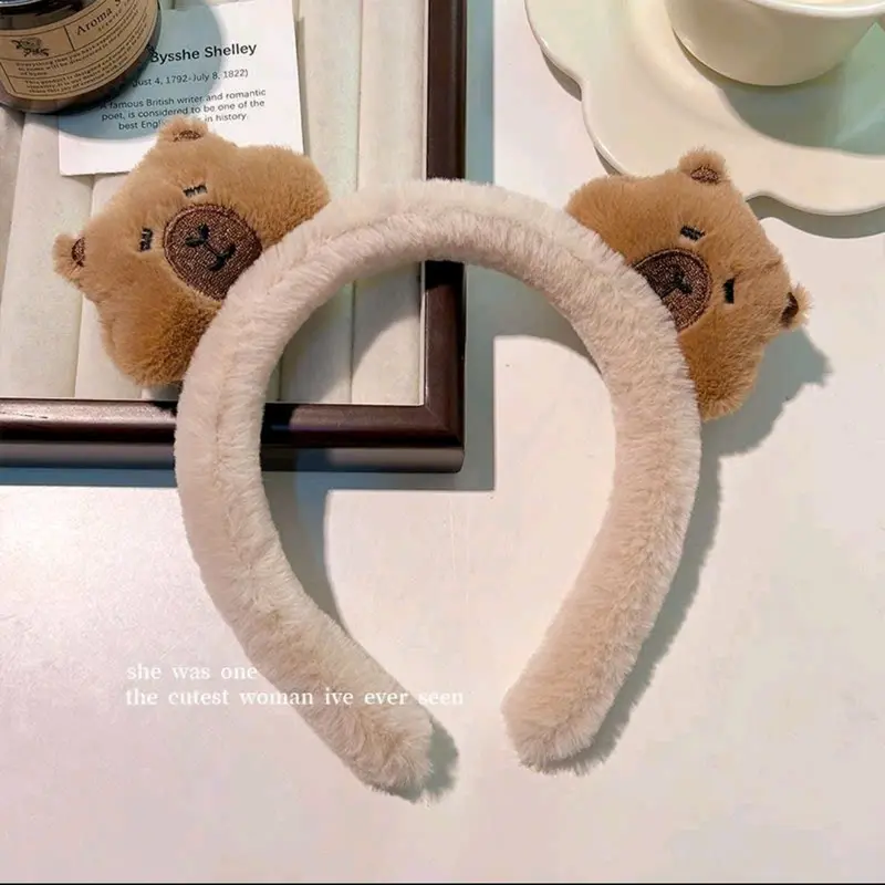 Bờm capybara siêu xinh siêu mềm mại Nữ Cột Tóc 1