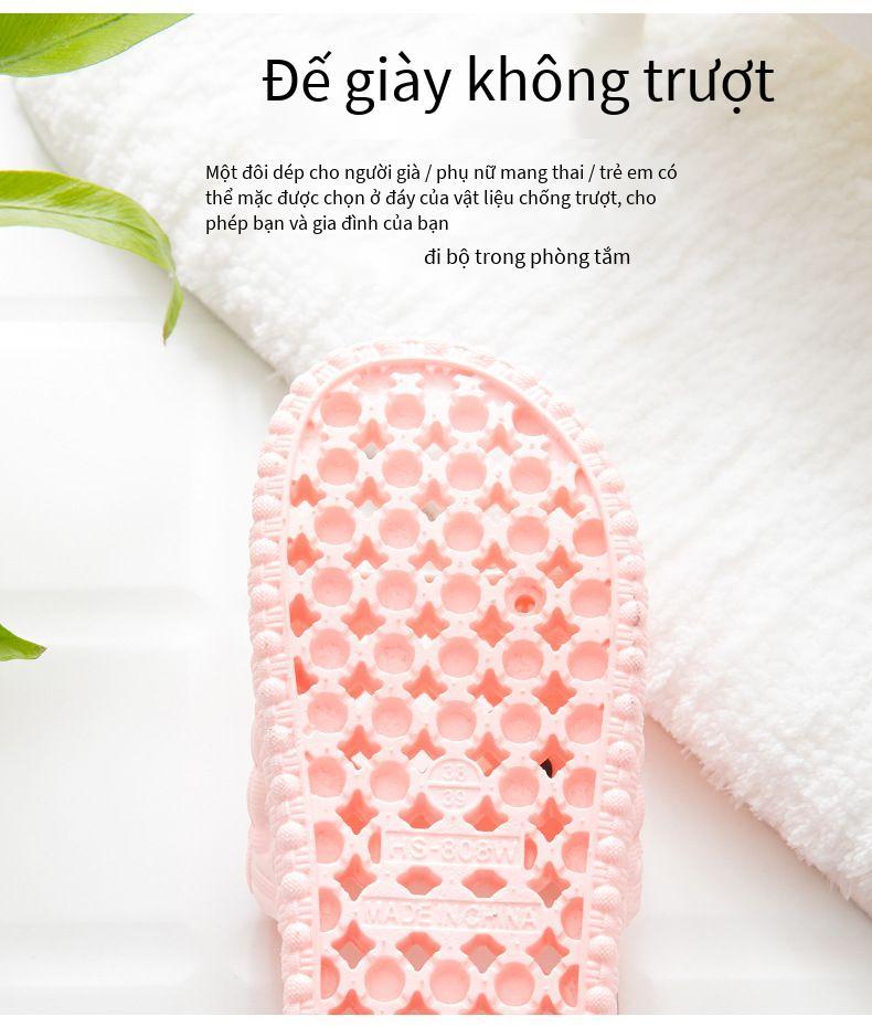Product Introduction of Dép nhà phòng tắm dép bị rò rỉ nước nhà nam nữ Vận chuyển trong vòng 24 giờ 4