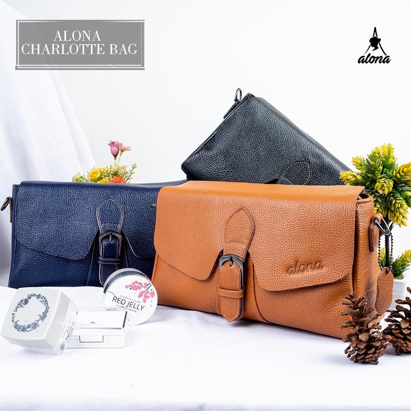 Alona Leather Tas Selempang Bahu Wanita Kulit Sapi asli Charlotte Bag 7