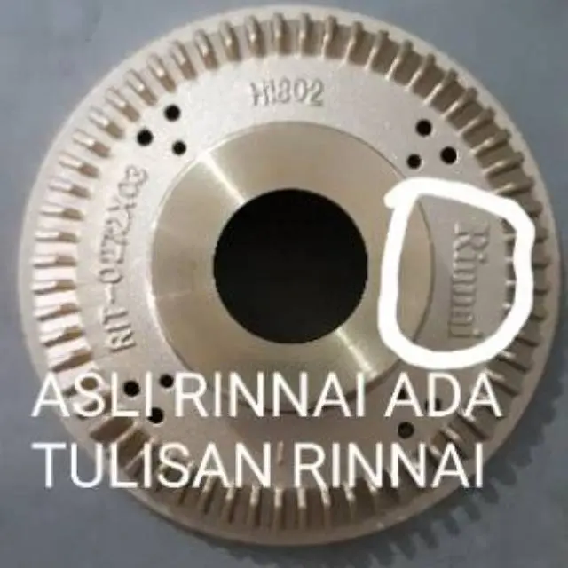 Burner Kuningan Kompor Rinnai RIT-0272X03 Api Ekonomis Asli Resmi Murah Bagus Berkualitas 0