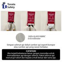 Gambar Fire Blanket / Selimut Api Tonata 1 x 1 m dari Tonata Indonesia Kab. Tangerang 3 Tokopedia