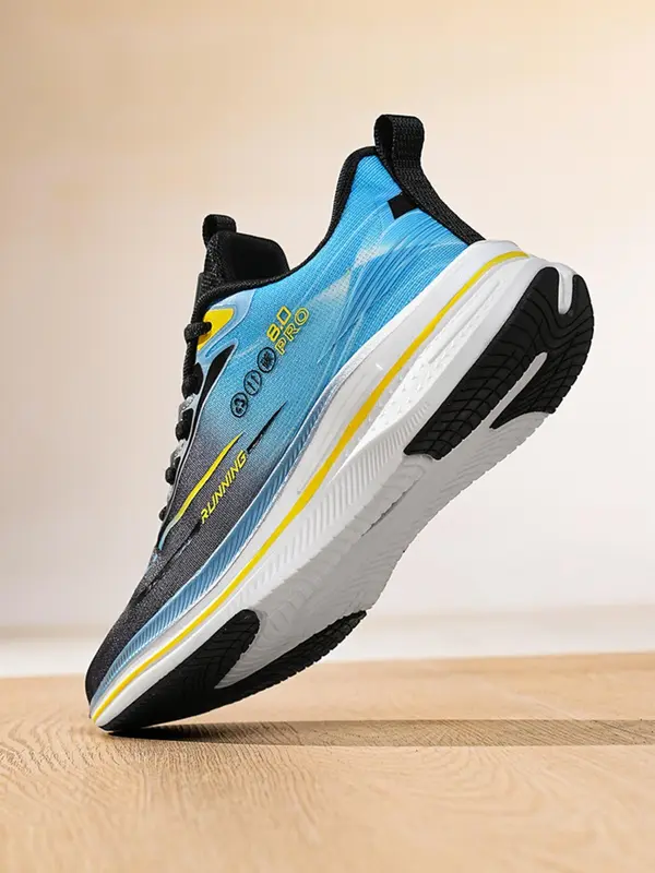 Unisex Colorblock Letter Print Lace Up Running Shoes, Casual Sporty Breathable Comfortable Sneakers, Trendy All-match Sneakers for Daily Wear 6