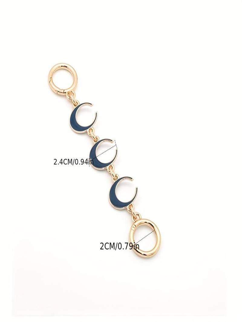 Product Introduction of Moon Design Bag Chains, Fashionable Bag Chains for Women's Handbag, Casual Trendy Versatile High-quality Daily Bag Decoration 8