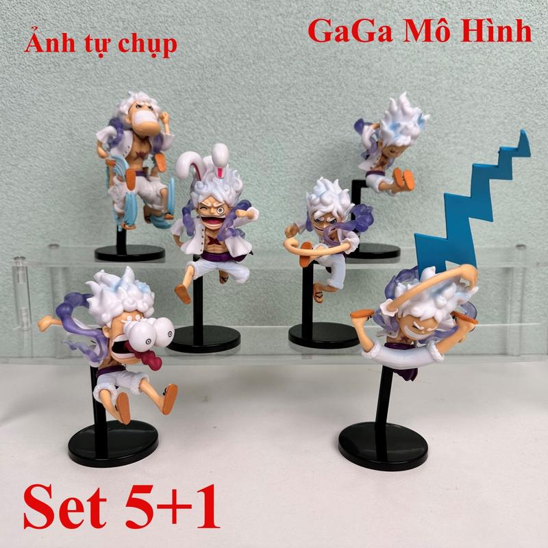  Mô Hình Onepiece Set 5 Luffy Nika Tặng 1 Luffy Thỏ Ngọc Siêu Cute - GaGaMoHinh  Kèm Thẻ Anime  Toy Đồ Chơi 