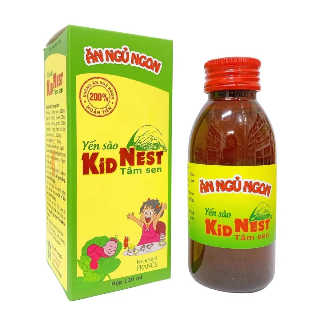 YẾN SÀO KIDNEST TÂM SEN - SIRO ĂN NGỦ NGON CHO BÉ CHỨA YẾN SÀO
