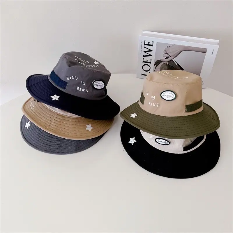 #898#  [พร้อมส่ง] แฟชั่นเด็ก หมวกบักเก็ตเด็ก 12เดือน-7ปี รอบหัว:52-54 cm. หมวกบักเก็ต (Bucket) สีทูโทน เด็กหญิง เด็กผู้ชาย  #898#