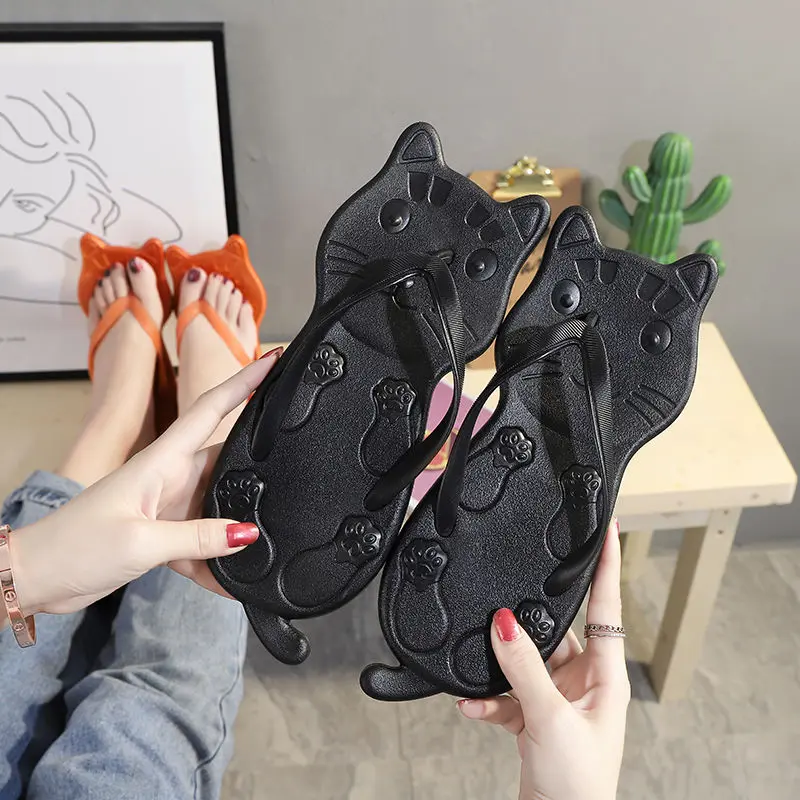 Dép Đi Ngoài Trời Mùa Hè, Dành Cho Nữ, Thời Trang, Kẹp Ngón Chân, Dép Shoes Sandal Hoa Đồng DéP GiàY