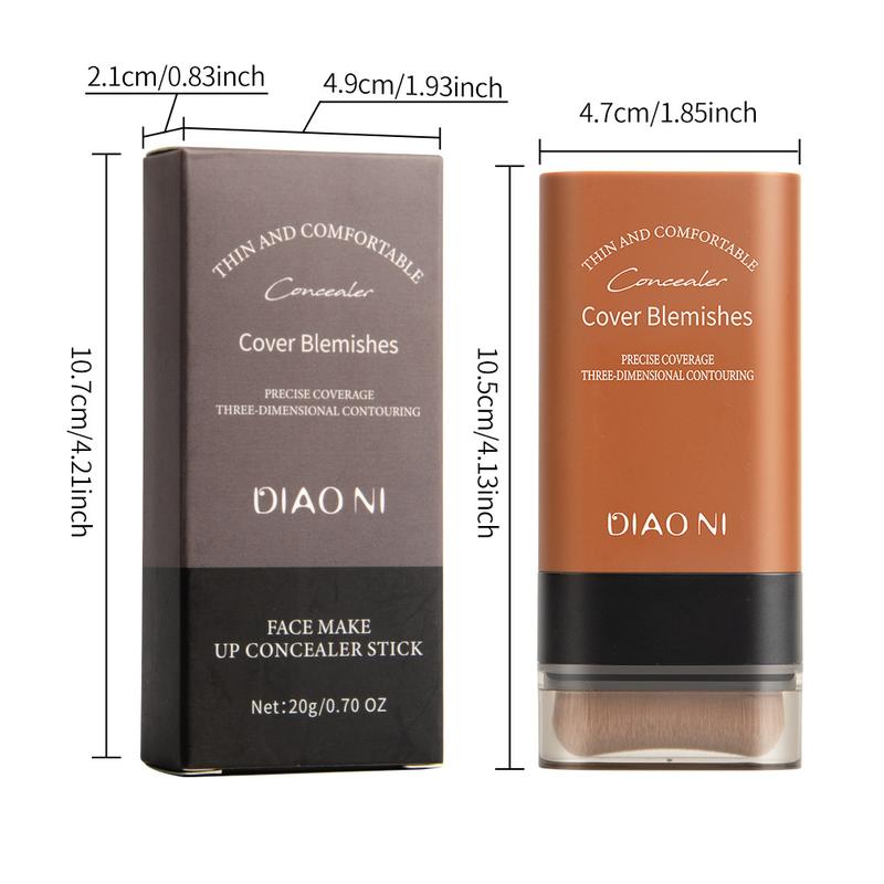 Product Introduction of Beauty Eraser Foundation Stick with Brush Hydrating Light Concealer Foundation 10