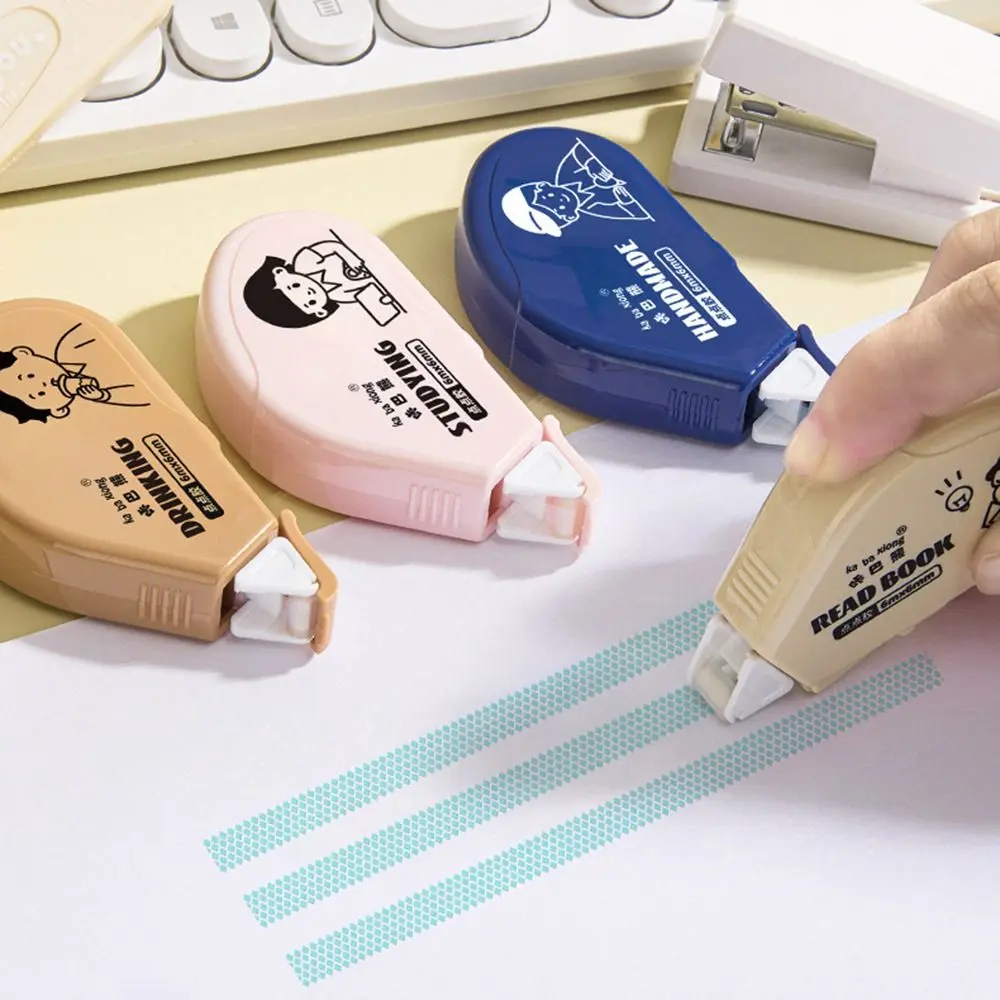 4Pcs High Quality 6m Dot Dispensing DIY Handwork Correction Tape Type Dispensing Glue DIY Scrapbooking Colorful Dispensing School Office