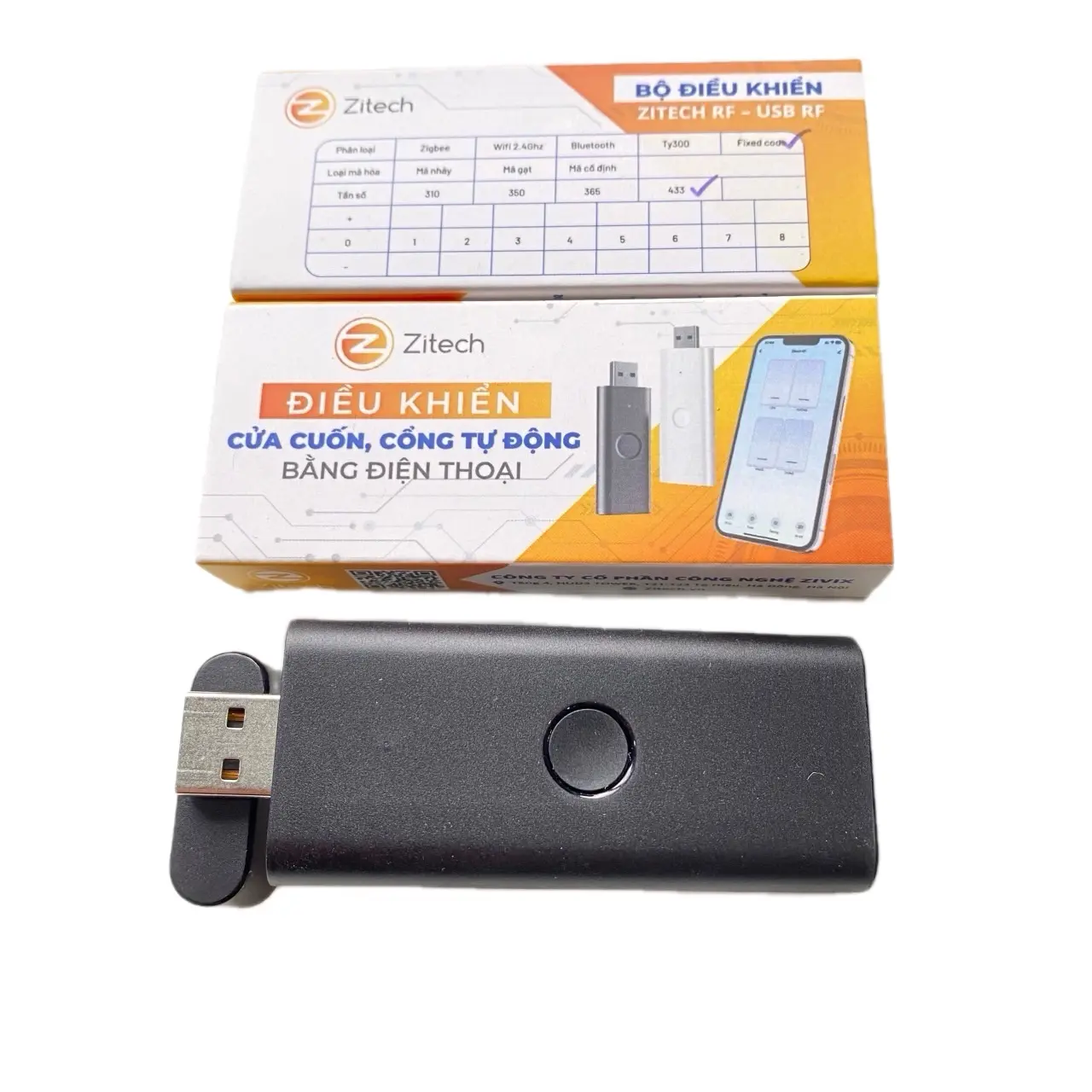 Usb khiển cửa trên smart phone