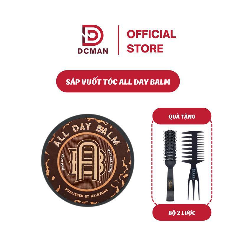 Sáp Vuốt Tóc Nam All Day Balm 56G Chính Hãng Hair Zone - dành cho tóc Mỏng, Trung Bình, Khô Xơ
