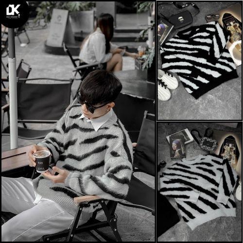 Áo Len Báo Vằn Xám from chuẩn bản cực hottrend 2025