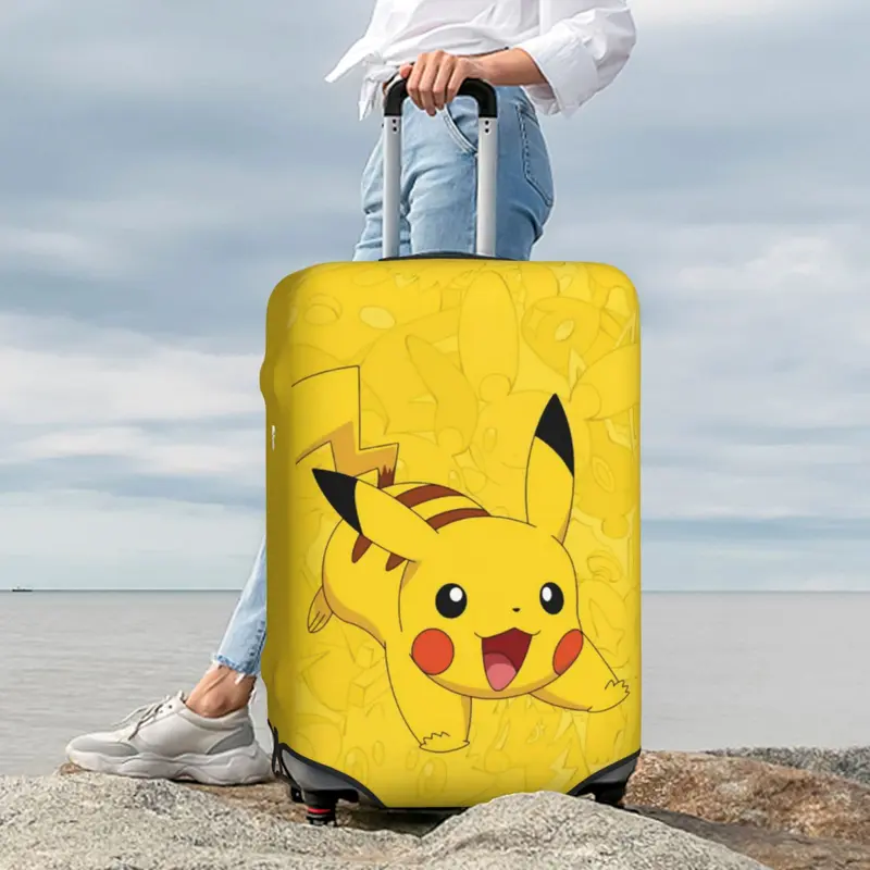 Vỏ Bọc Hành Lý Pikachu, Vỏ Bọc Vali Du Lịch Bảo Vệ Chống Mài Mòn Dày Dặn Đàn Hồi Chống Thấm Nước Và Chống Bụi Pokémon Quái Vật Bỏ Túi 8