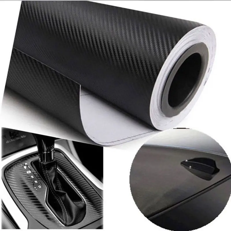 Bọc Sợi CARBON, Kích Thước 4 "x50", 10x127cm, Kết Cấu 3D, Decal Can Vinyl, Tấm Nhãn Dán Ô Tô, Tùy Chọn Màu Sắc, # 268787 5