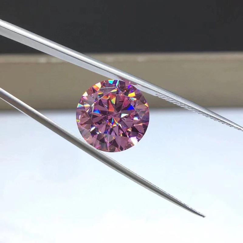 Product Introduction of Super Large Collector's Pink Moissanite 85 Carat Imported from America Moissanite Craft Loose Stone Octagon Shape 3