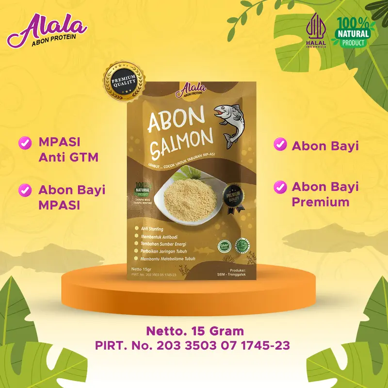 ALALA Abon Bayi  Booster  8 Bulan - Abon Anak Sehat  Non Msg Abon Bayi Pilihan Bunda abon  cipung bubuk  tabur mpasi 3