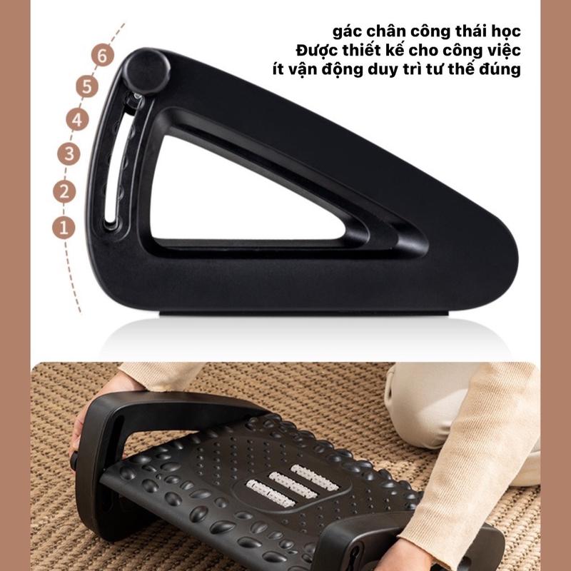 [HomeX] ERGONOMIC FOOTREST  - Ghế Gác Chân Công Thái Học- Điều chỉnh được 4