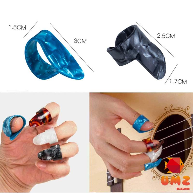 Product Introduction of UMZ ปิ๊กนิ้วโป้ง สําหรับกีตาร์ไฟฟ้า ปิ๊กสวมนิ้ว สำหรับเล่นกับกีตาร์โปร่ง guitar pick 1