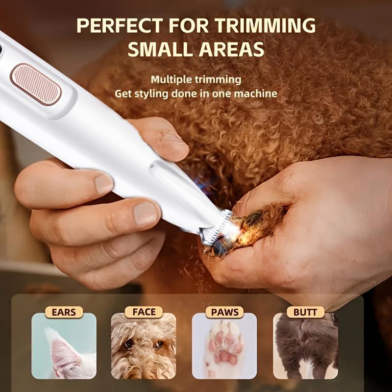 Rechargeable Pet Hair Trimmer, Multifunctional Pet Hair Shaver, Pet Grooming Tool for Dogs & Cats, Dog & Cat Grooming Supplies 2