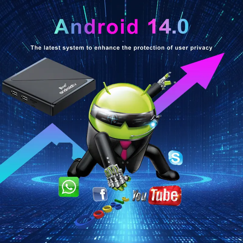 Android TV98 ATV Pro Smart TV Box 16G+256GB,Có chức năng Bluetooth,Cài đặt sẵn monstertv,smarttube,SportsTV,Youtube... 3
