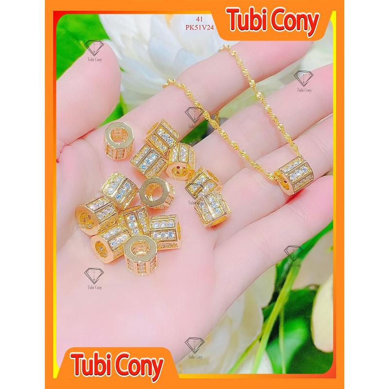 [ PK51] Dây chuyền nữ mạ vàng đính đá kiểu dáng thanh lịch 4