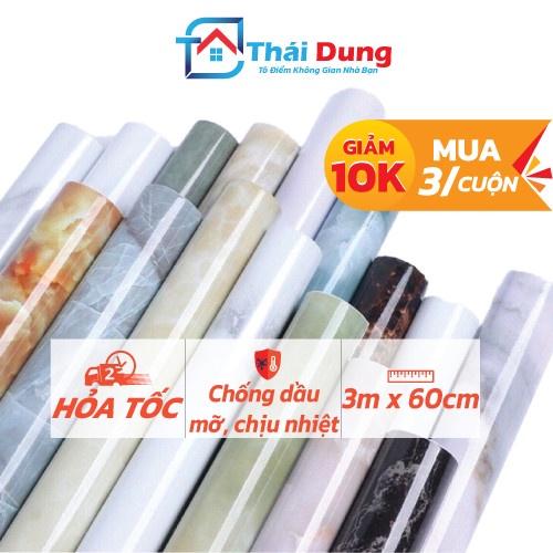 Decal dán bếp chống dầu mỡ 3Mét x 60cm VÂN ĐÁ TRÁNG NHÔM chịu nhiệt, chống nước, dán bàn , nhà tắm (HCM)