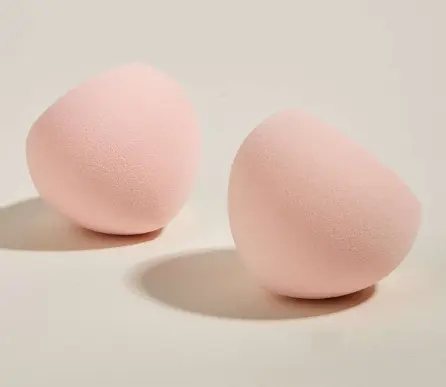 2pc Peach Mallow Makeup Sponge Sponges & Applicators Set Smooth Flawless Cosmetic 3
