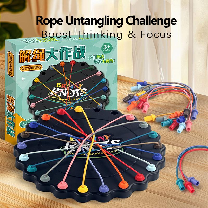 Untangle Rope Puzzle Game – Montessori Logic Toy Set for Kid - TikTok ...