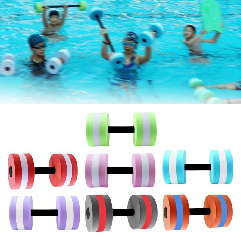 Aquatic Dumbbell EVA Water Floating Dumbbells Aquatic Barbell Float Hand Bar 4
