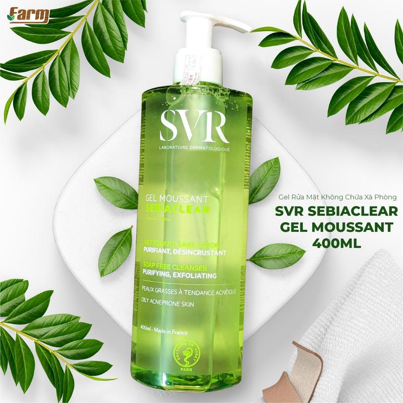 Sữa rửa mặt SVR Sebiaclear 200ml/400ml dành cho da dầu mụn, nhạy cảm - HÀ PHONG Beauty 1