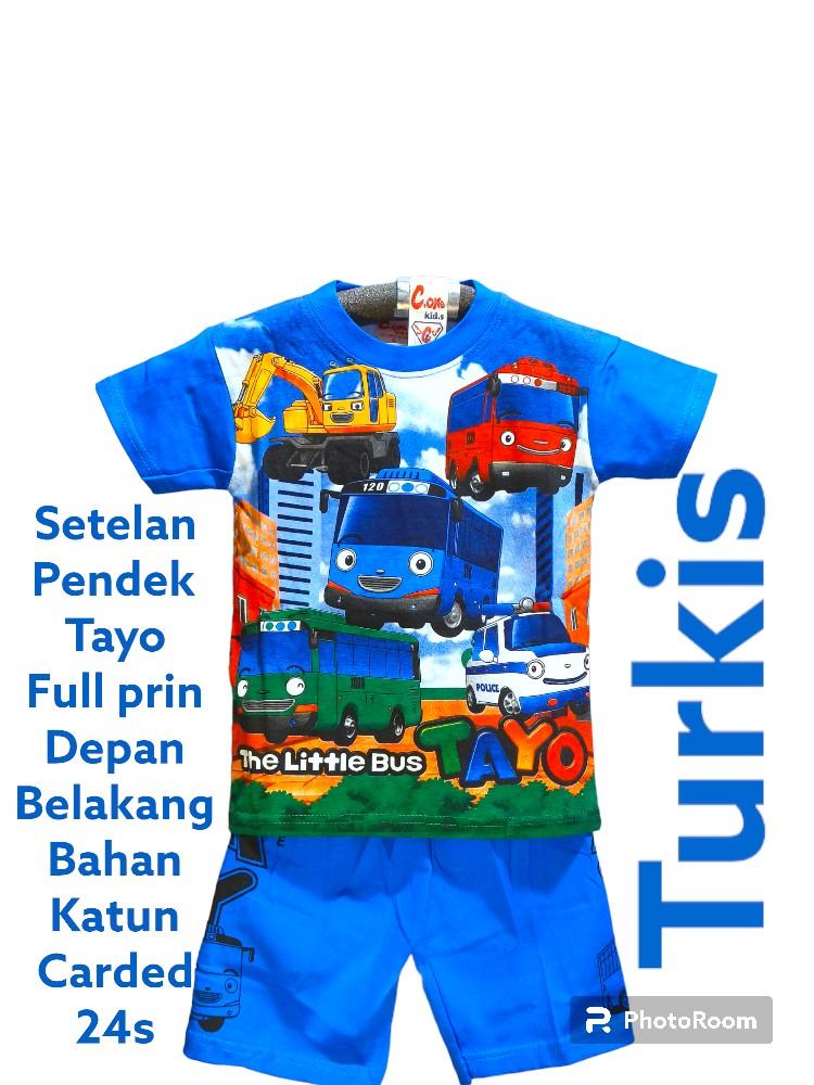 Product Introduction of setelan pendek anak laki-laki tayo full prin 3-9 tahun 5
