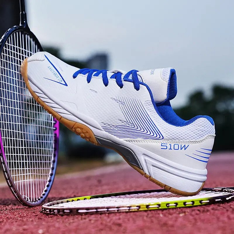 2025 High Quality Badminton Shoes for Men Big Size 38-48 Teenaged Table Tennis Shoes Unisex Outdoor Sports Shoes Rubber Non-slip Sneakers Breathable Running Shoes for Women