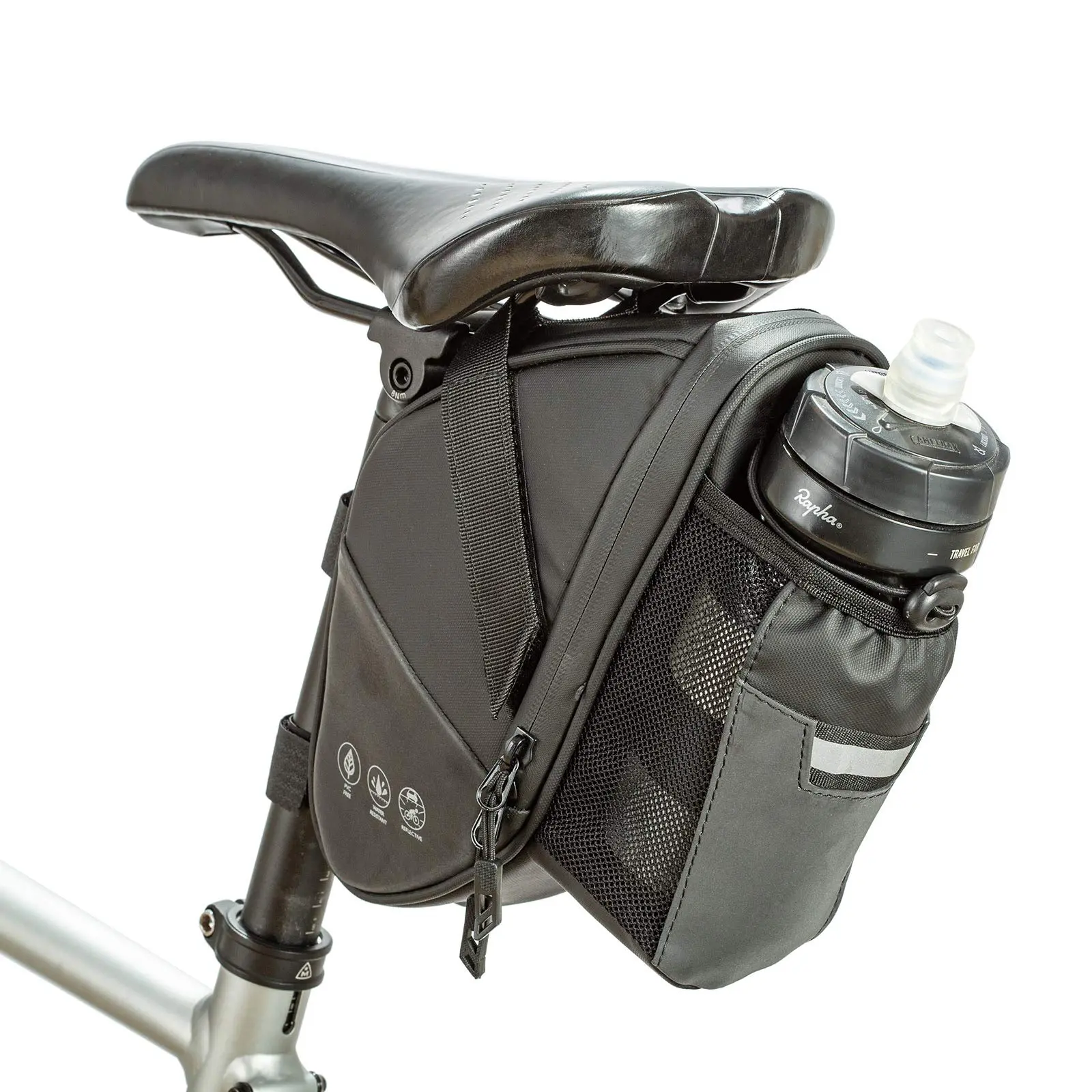 Reflective Water Bottle Tail Bag, 1.5L Waterproof Bicycle Rear Seat Storage Bag, Mountain Bike Special Bag, Bicycle Accessories