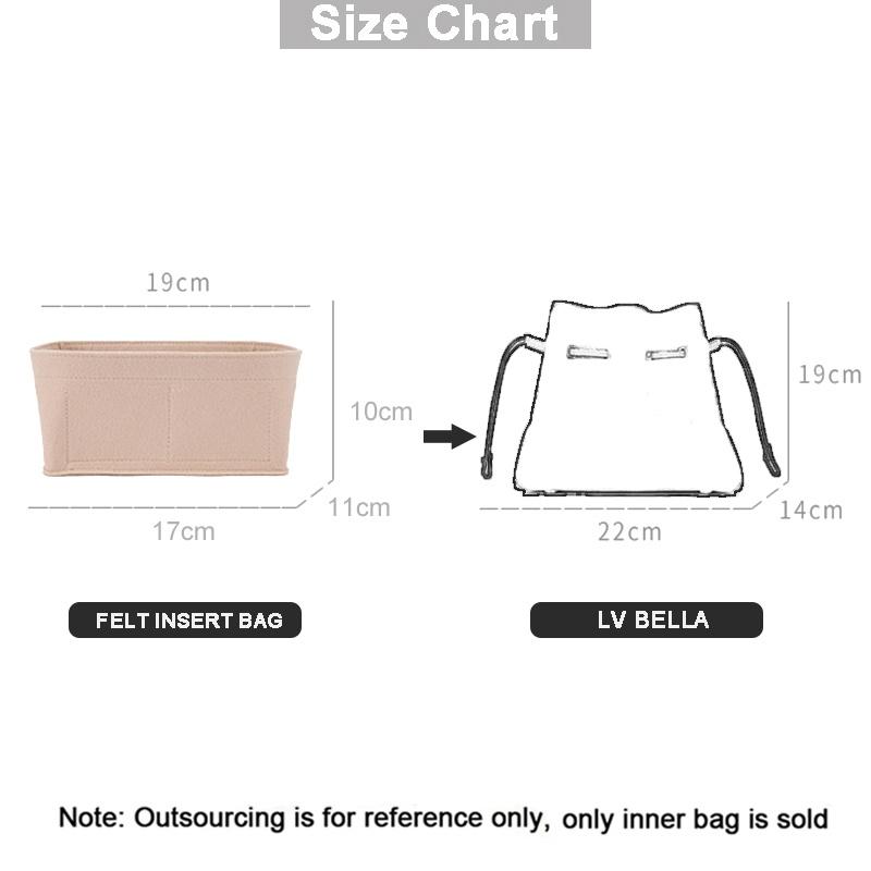 Product Introduction of Felt inner bag bag in bag suitable BELLA Bucket Bag Purse Organizer Insert Makeup Bag With Zipper Luxury Women's Purses Handbag Bucket Shaper 21