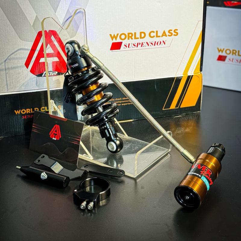 Phuộc Nitron ATR Mod Over, Có Tăng Chỉnh, Bình Dầu Xoay 360 Cho Ex150/155, Winner, Sonic, Raider Fi Phụ Kiện Xe Máy
