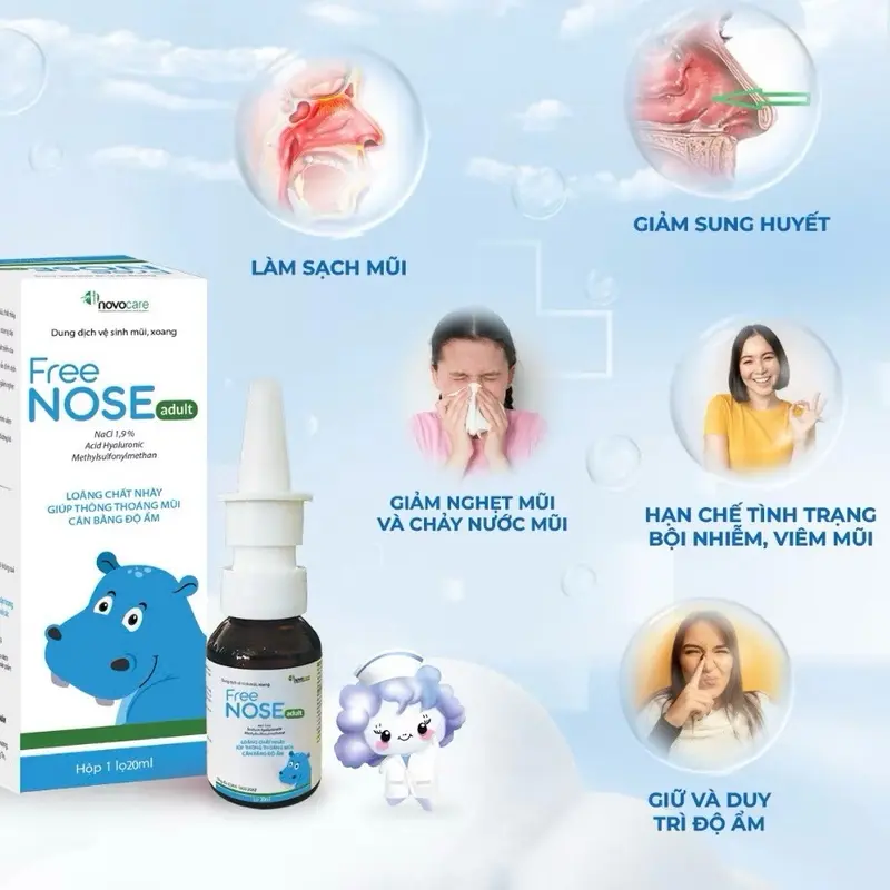 Xịt thông mũi xoang FREENOSE Adult / Xịt rửa mũi Joy Bebe 4