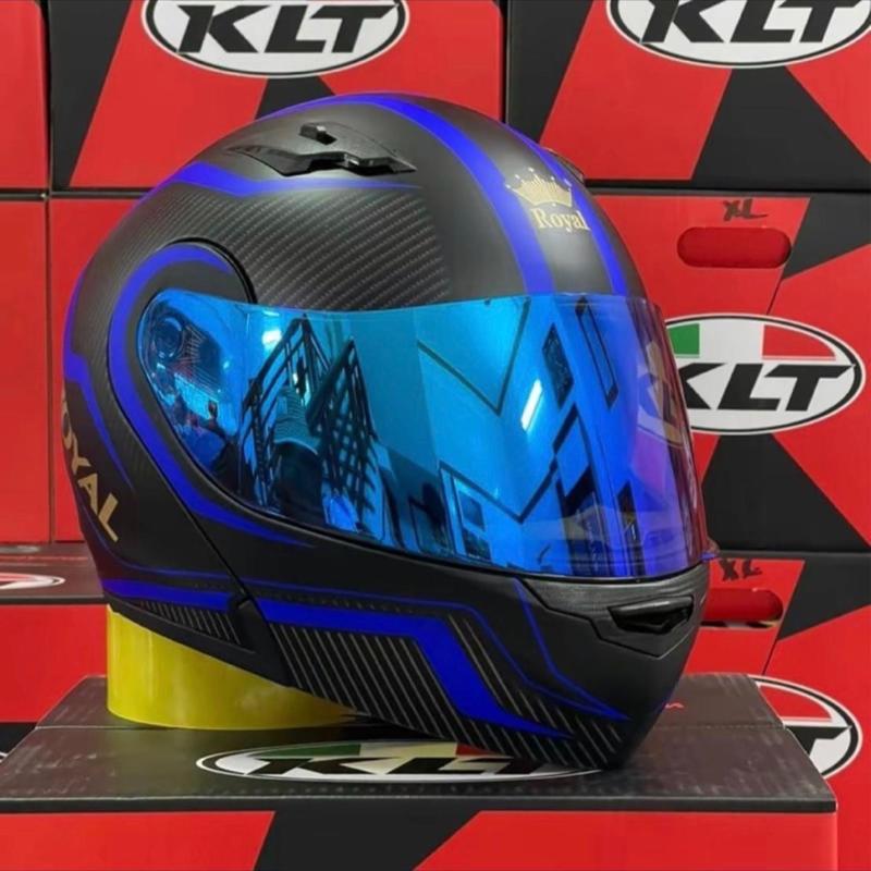 Mũ bảo hiểm lật hàm M179 Tem xanh kính revo chống tia UV