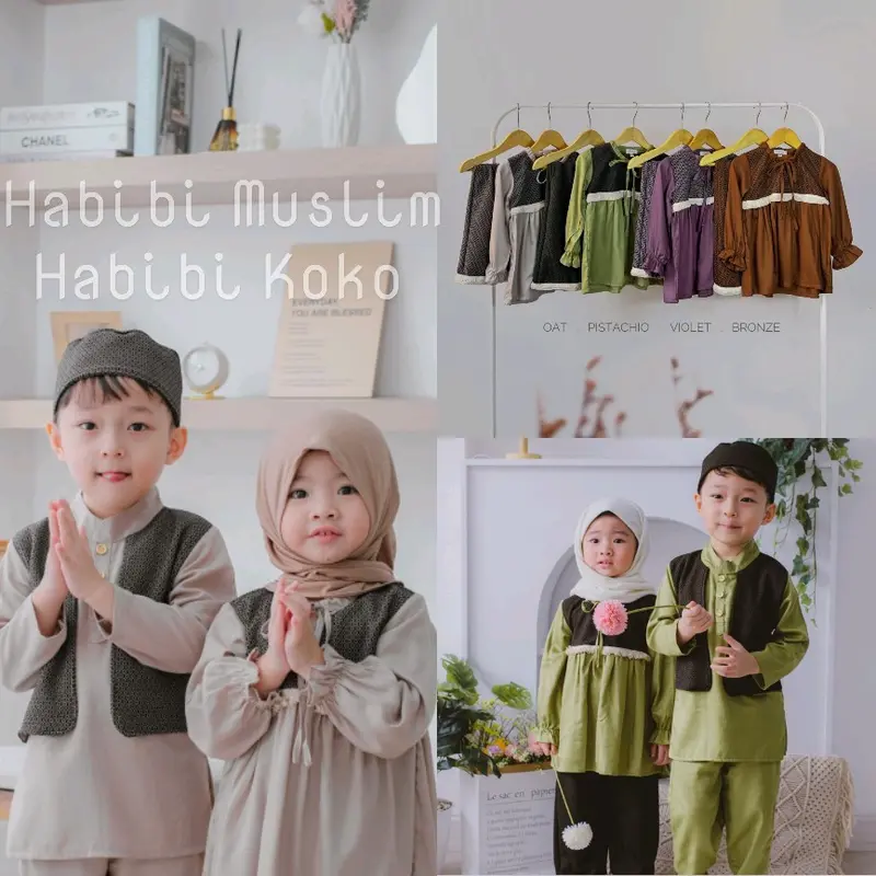 KKCollection11 |Habibi Couple Set | Baju Koko Anak |Baju Muslim Anak 0