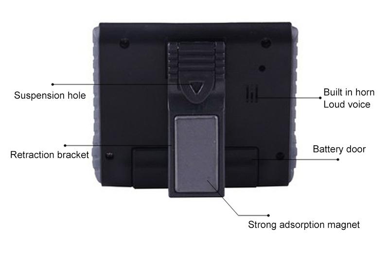 Product Introduction of Large Screen Display Electronic Timer Kitchen Cooking Reminder Alarm Clock with Magnetic Stand 24