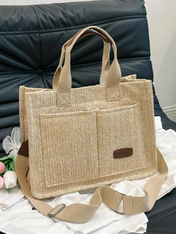 Stylish Ditsy Floral & Polka Dit & Star & Fruit Pattern Tote Bag As Back To School Gift, Tote Bag for Women,  Unique Bags, Tote Bag for School Gifts, Trendy Versatile High-quality Daily Commuting Handbags for Work Office & Daily Used 3